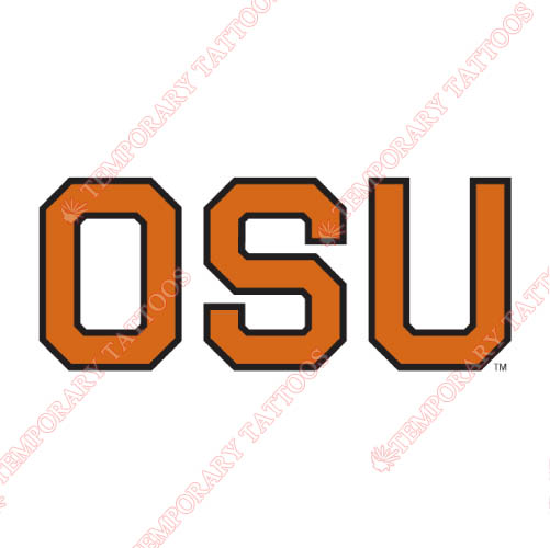 Oregon State Beavers Customize Temporary Tattoos Stickers NO.5809